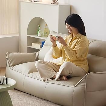 Amazon.co.jp: ビーンバッグチェア、2人掛けビーンバッグソファ